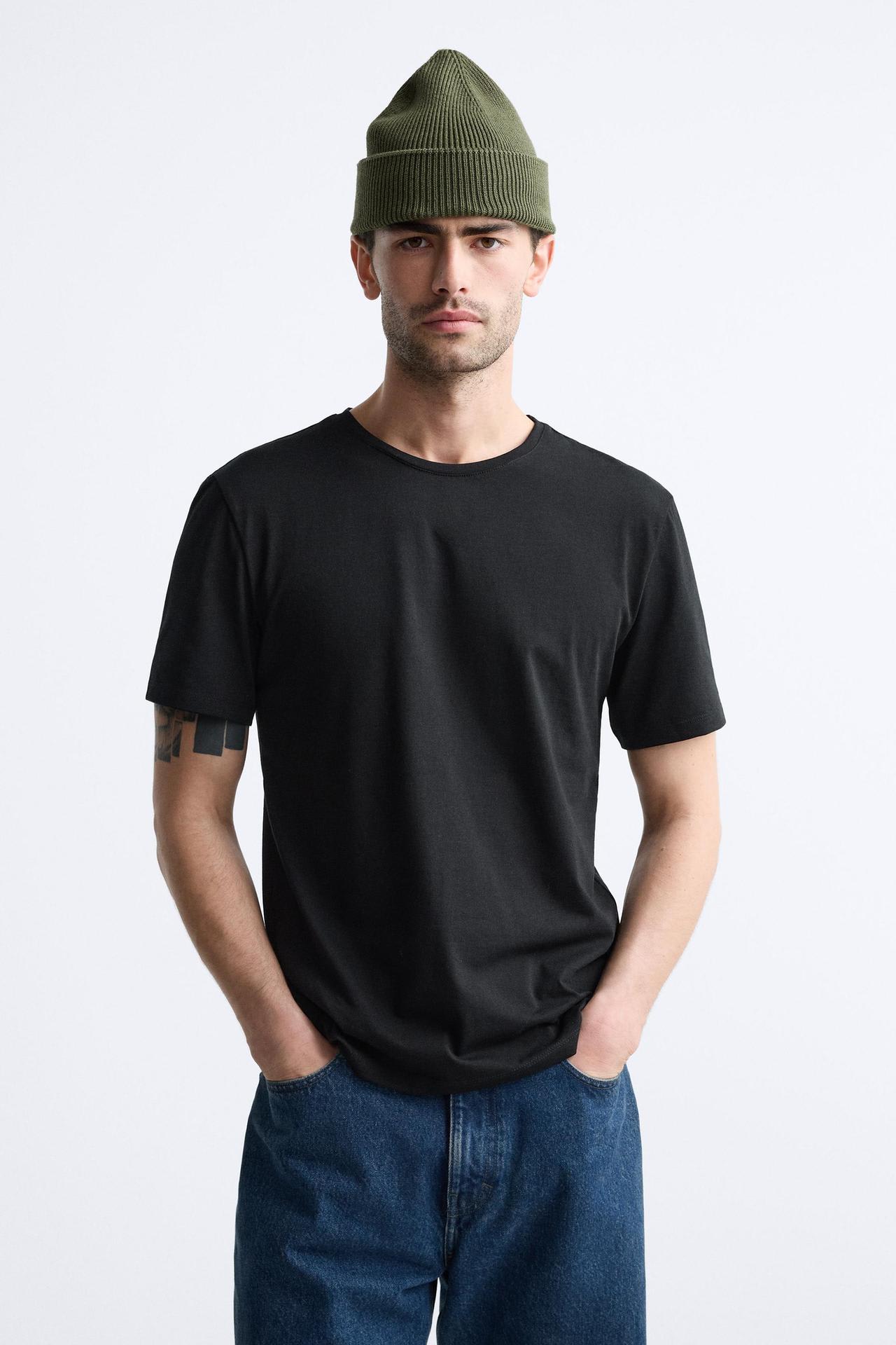Camiseta básica slim fit Black - Image 2